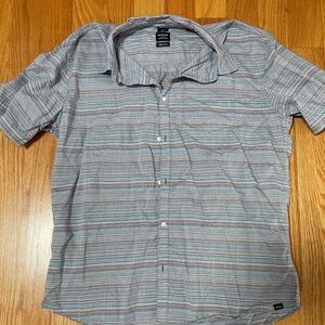 Prana Striped Button Up Shirt